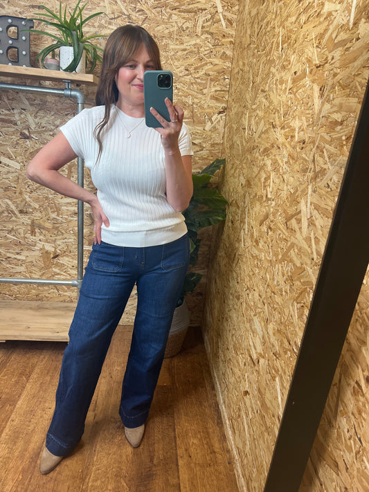 Ribbed Fine Knit Top