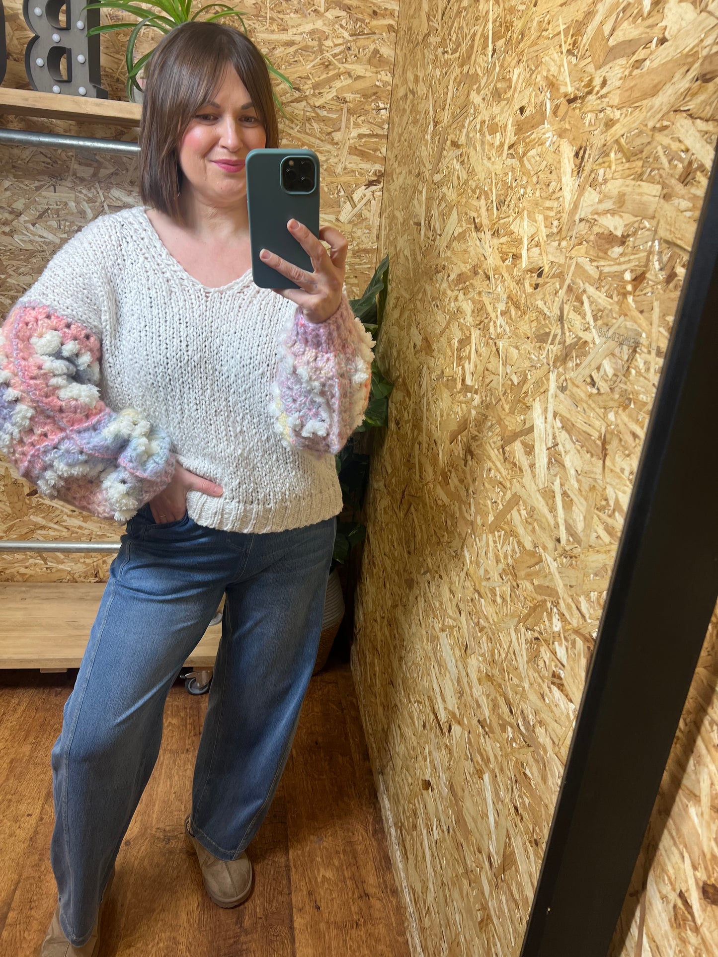 Crochet Sleeve Knit