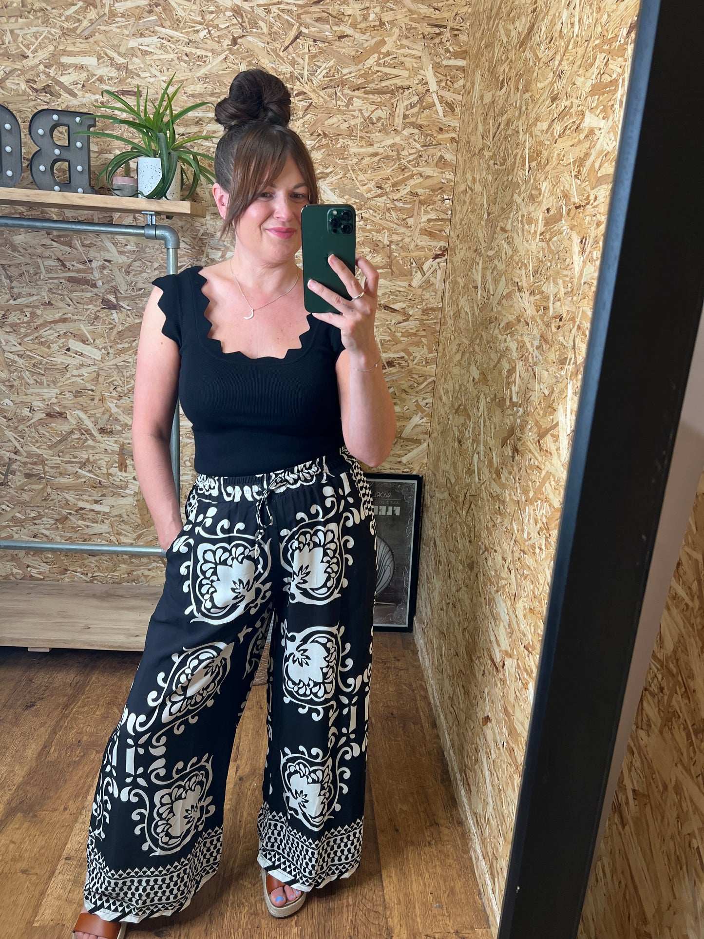 Tile Print Trousers