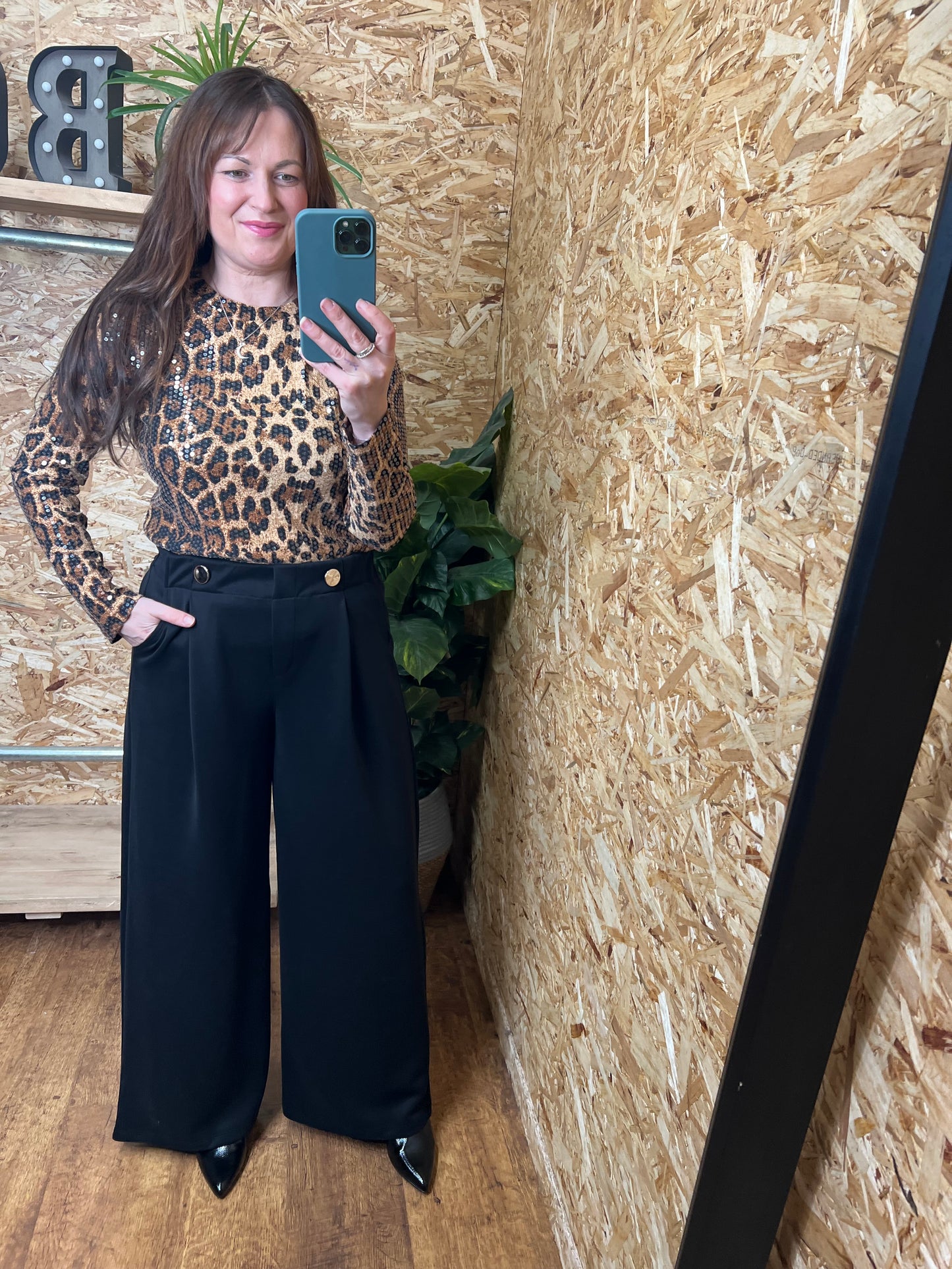 Gold Button Trousers