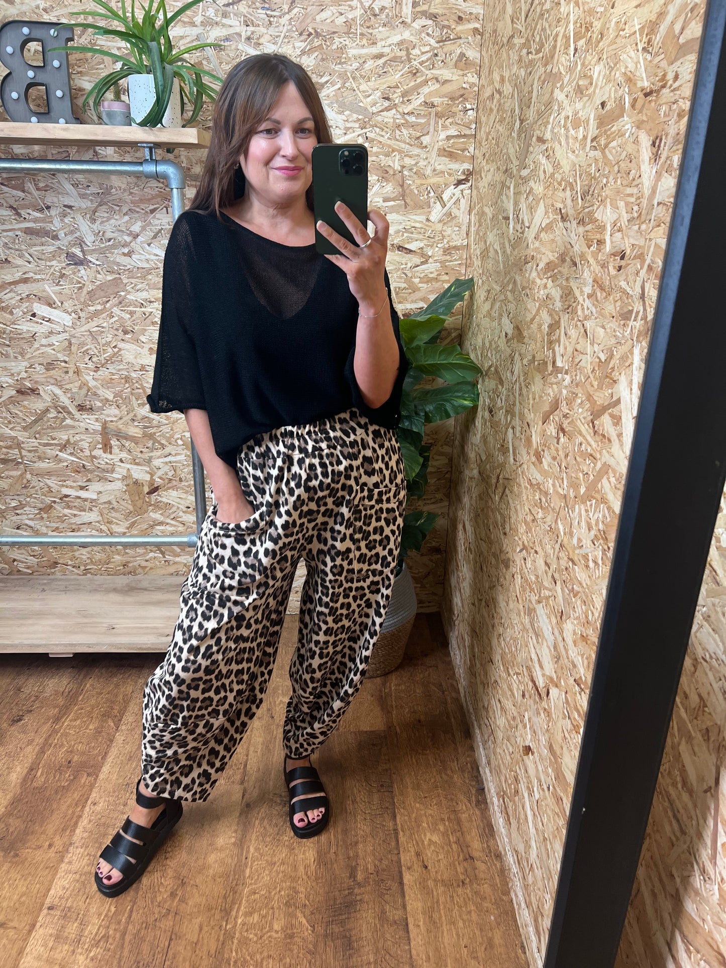 Aubrey Leopard Cocoon Trousers