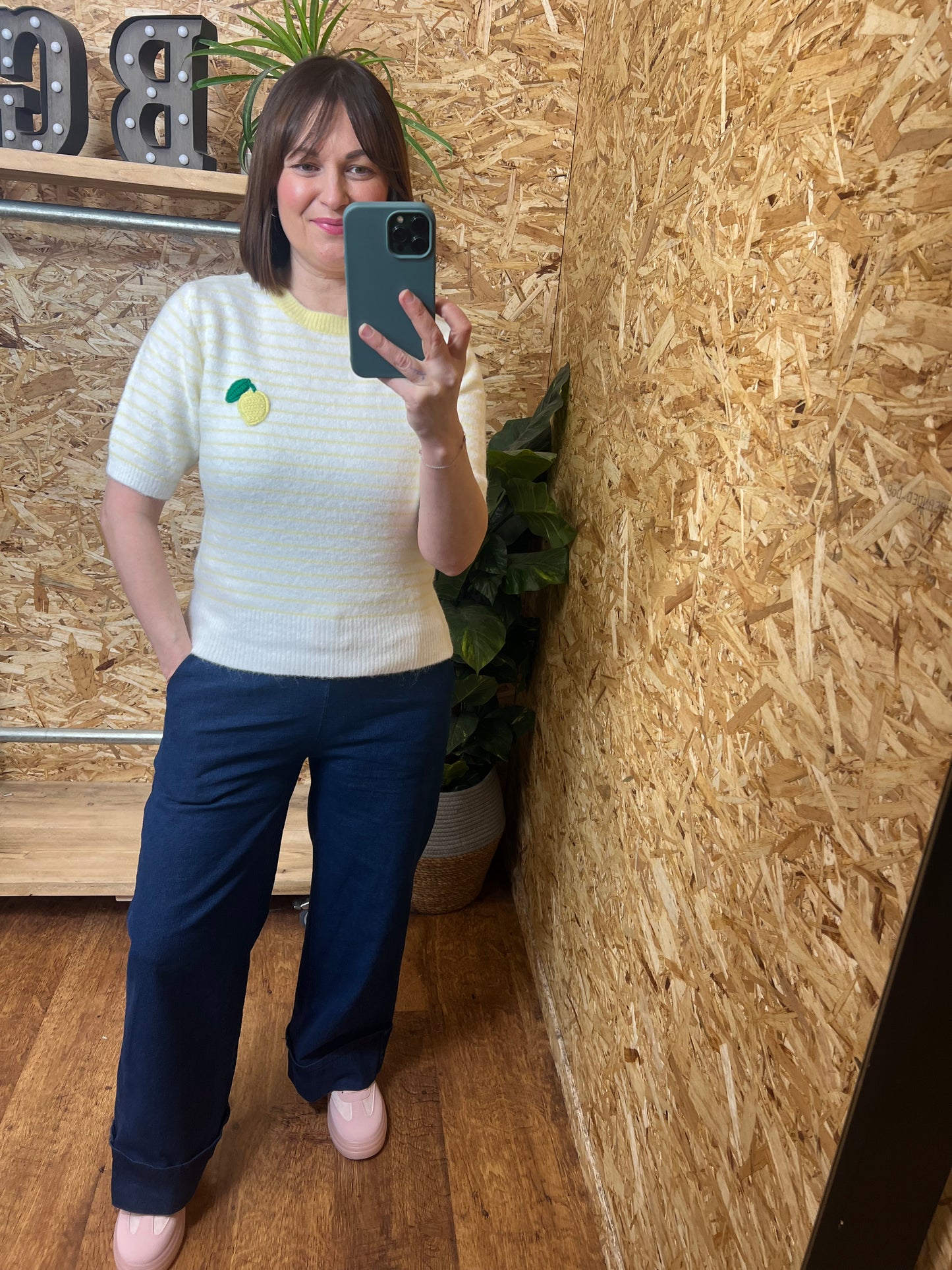 Lemon Stripe Knit