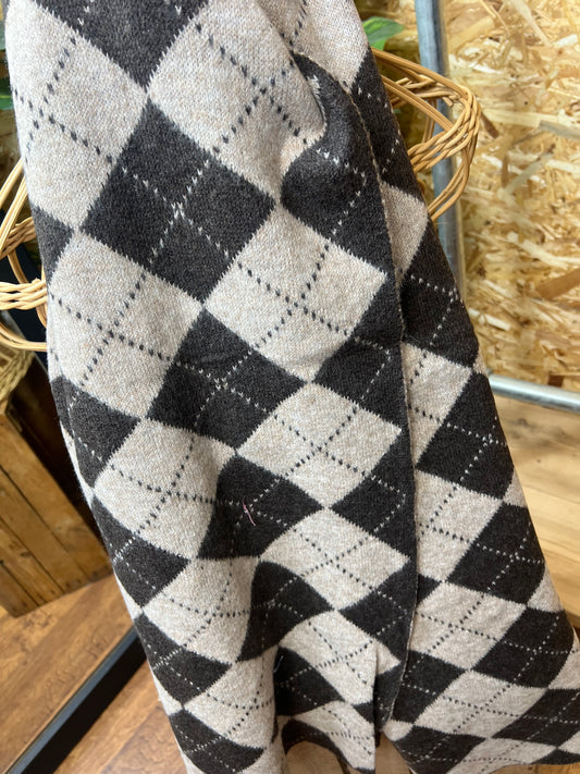 Argyle Print Scarf