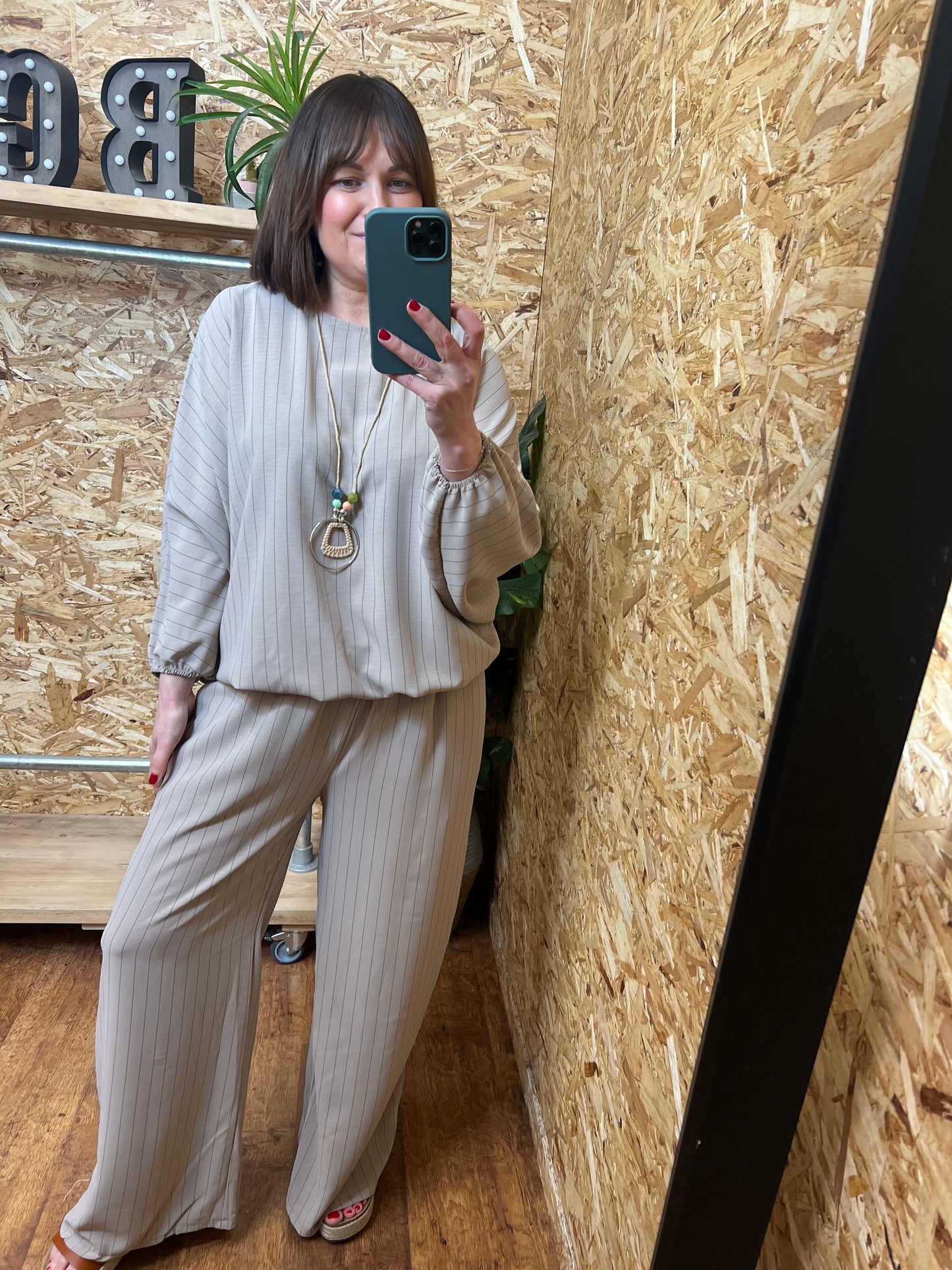 Ebony Pin Stripe Co ord