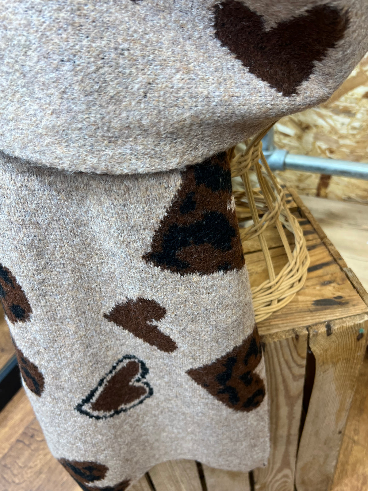 Leopard Heart Scarf