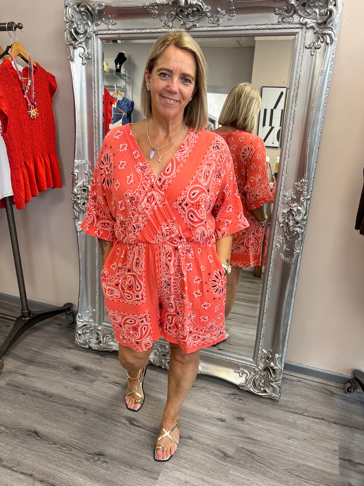 Bandana Print Playsuit