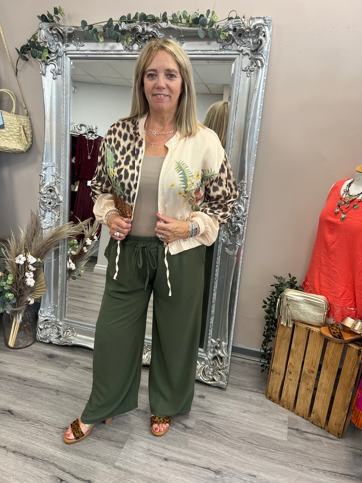 Jungle Print Bomber