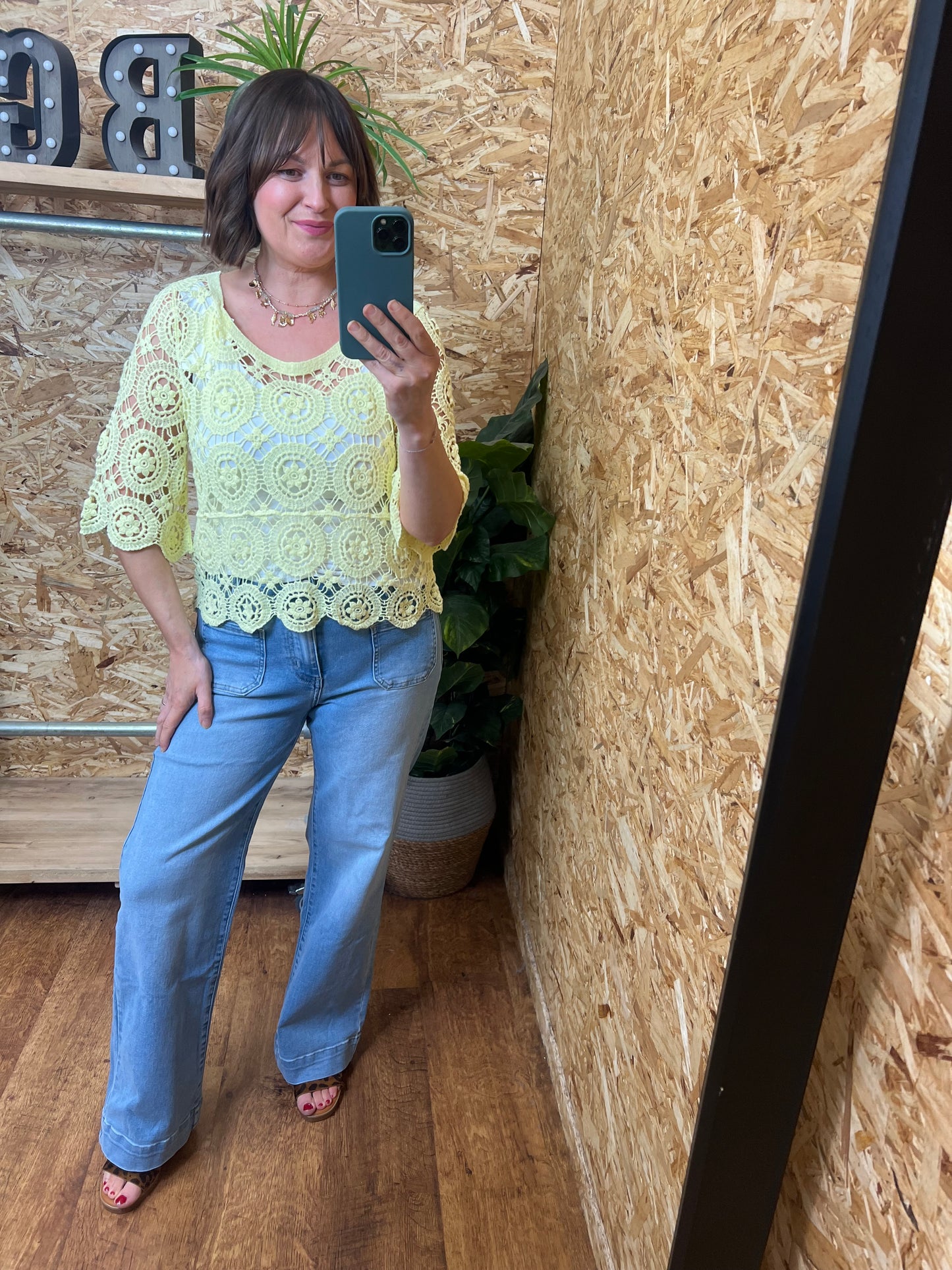 Coral Crochet Top