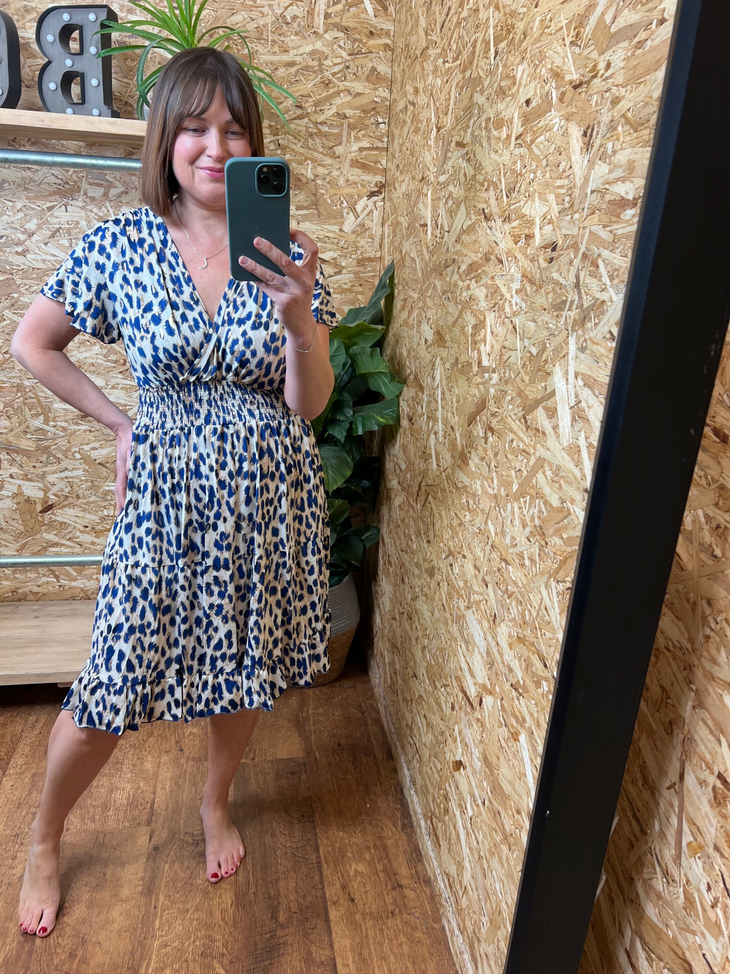 Slinky Animal Print Dress