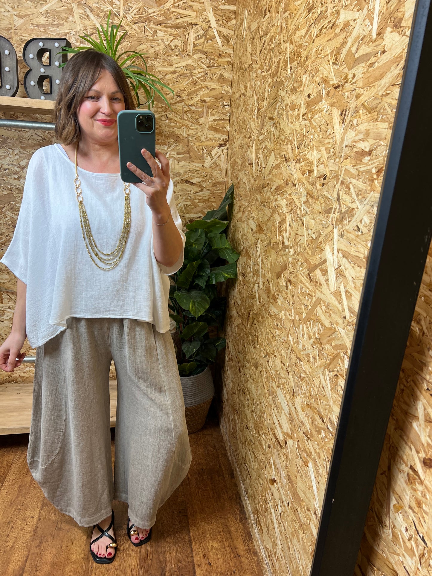 Nola Button Back Top