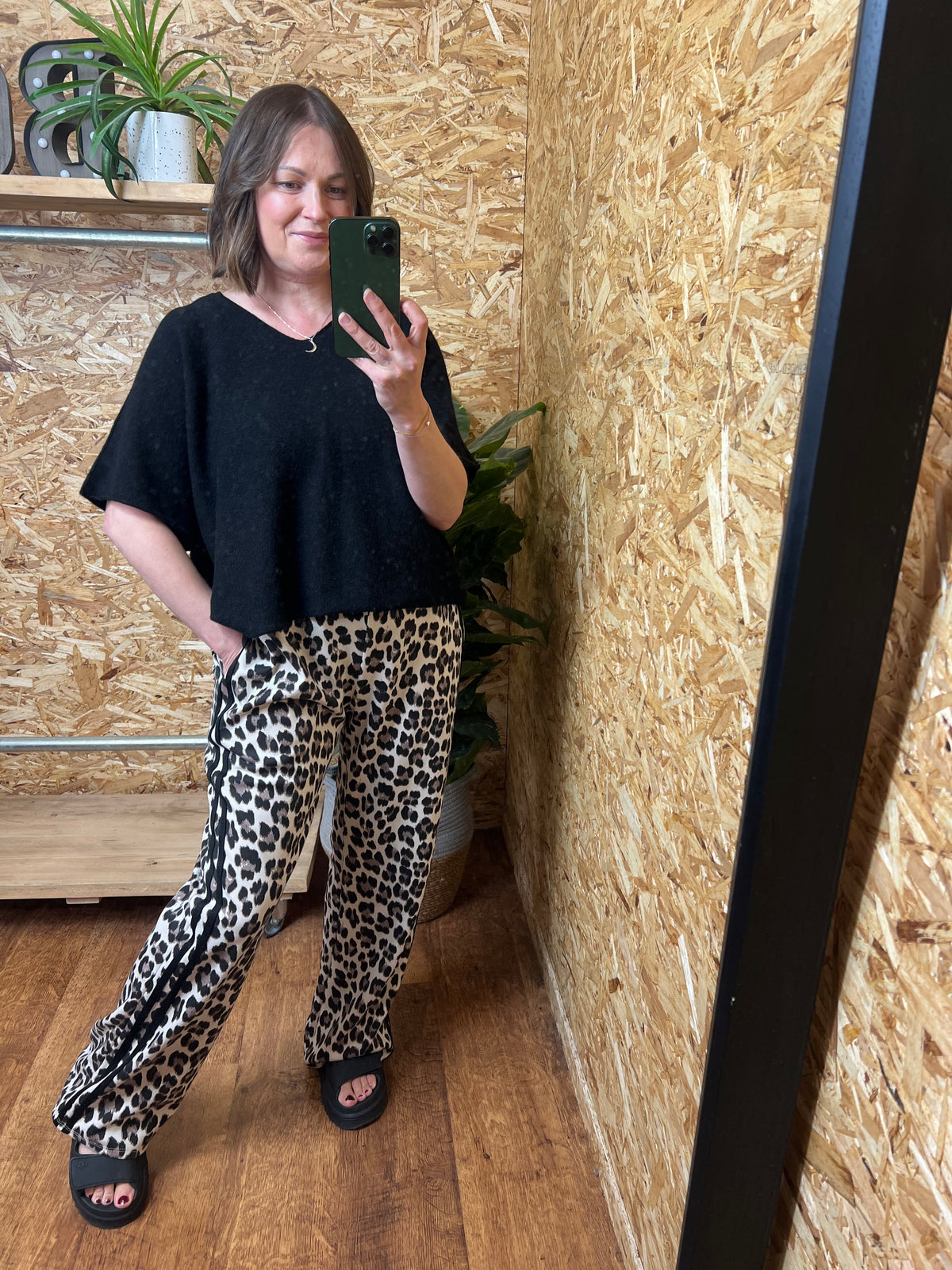Stripe Leopard Joggers