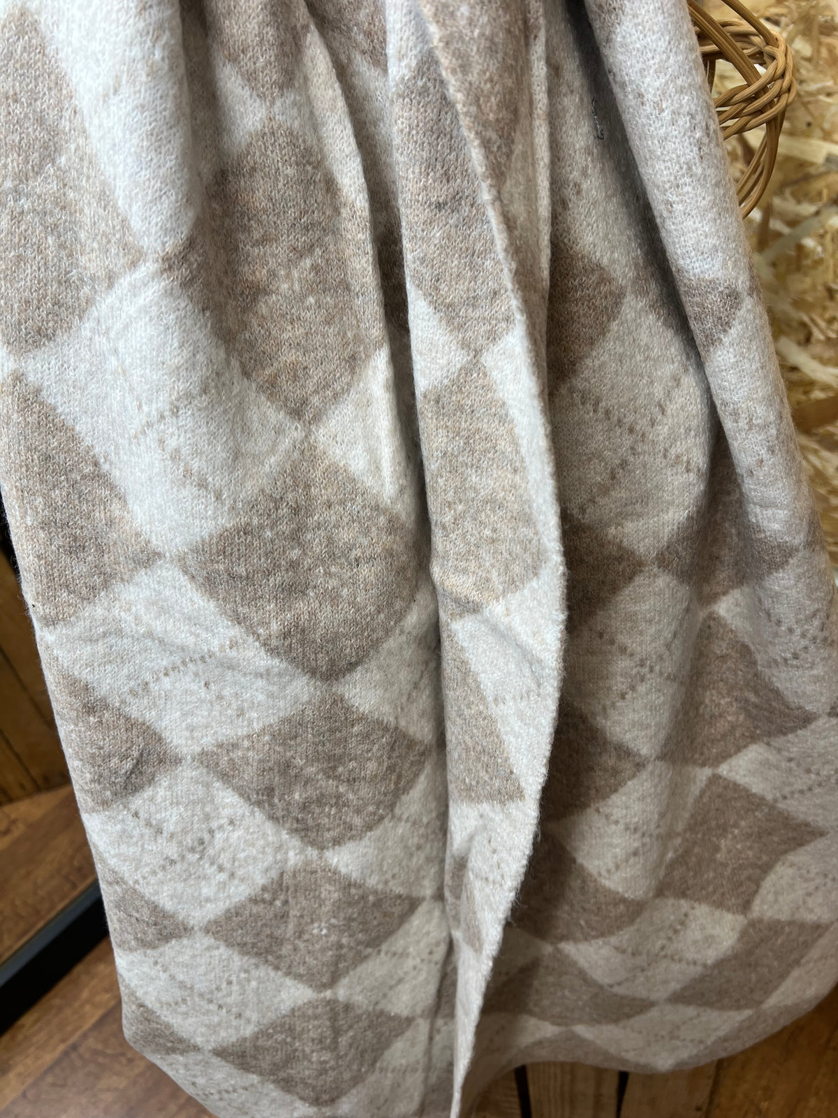 Argyle Print Scarf