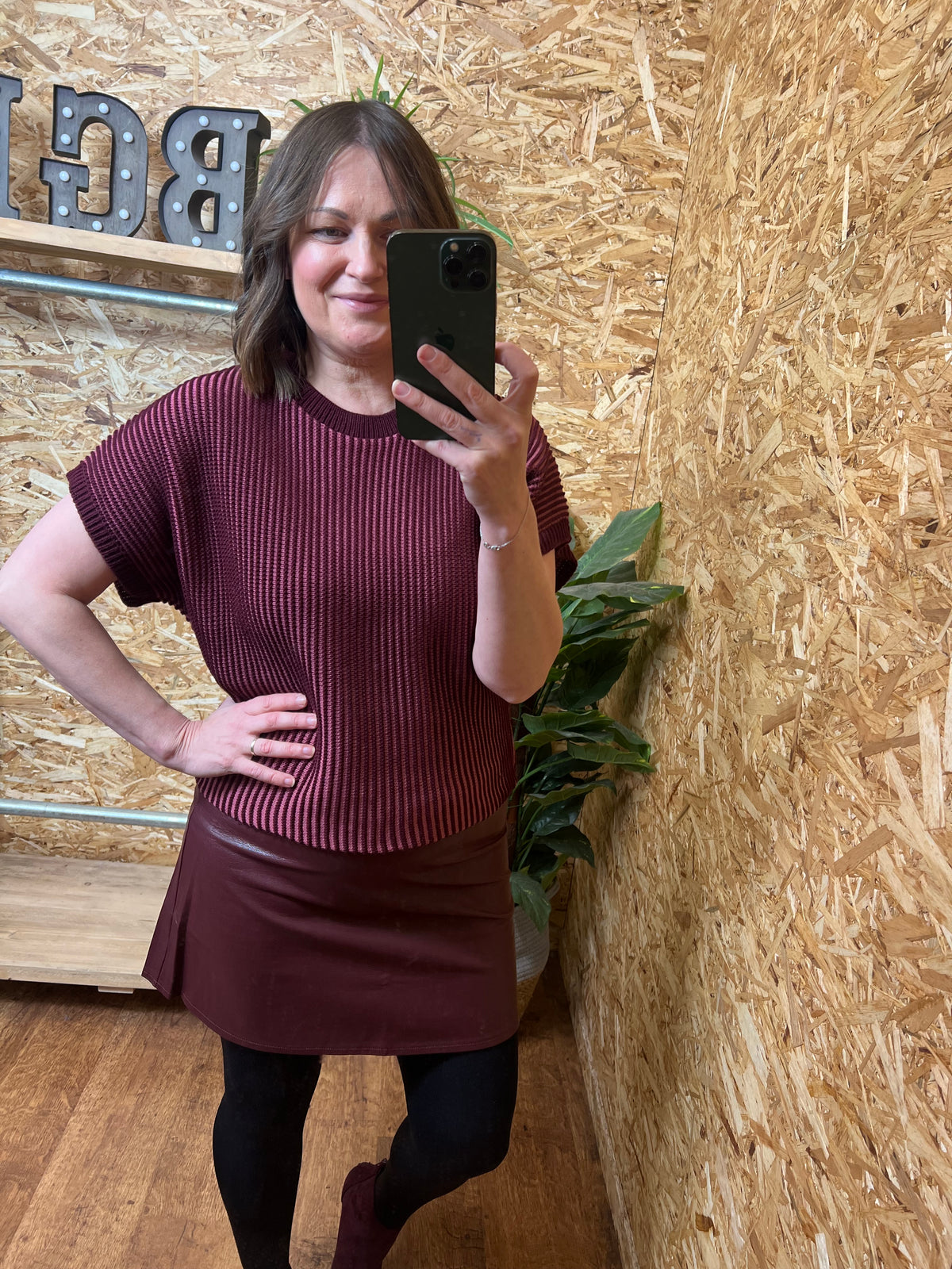 PU Mini Skirt