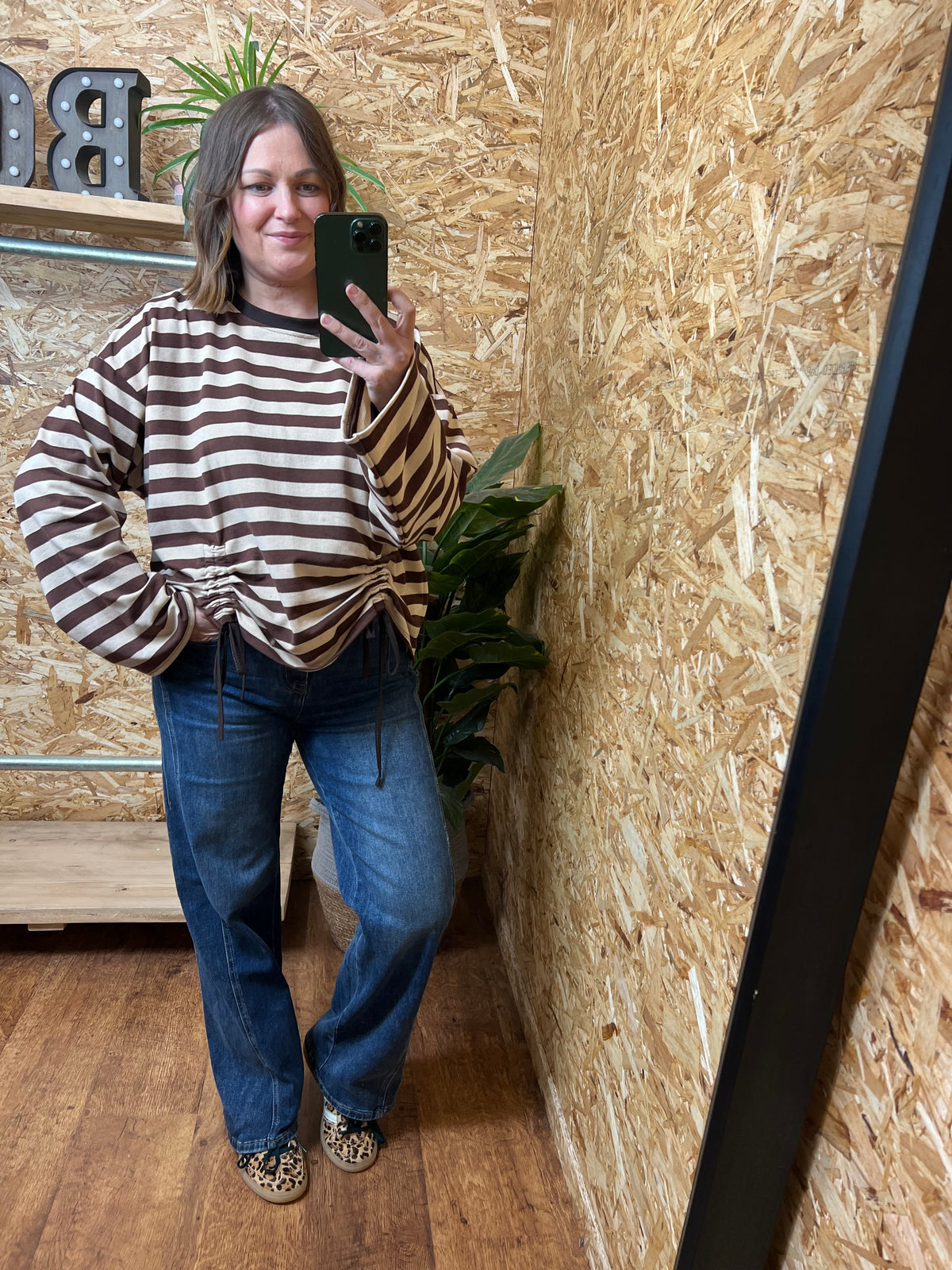 Ruched Front Sweatshirt