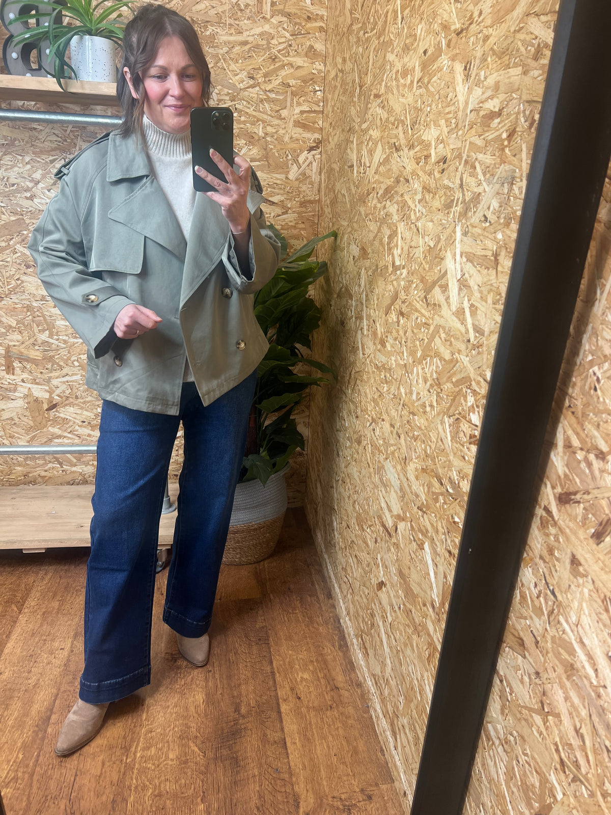 Short Belted Trench
