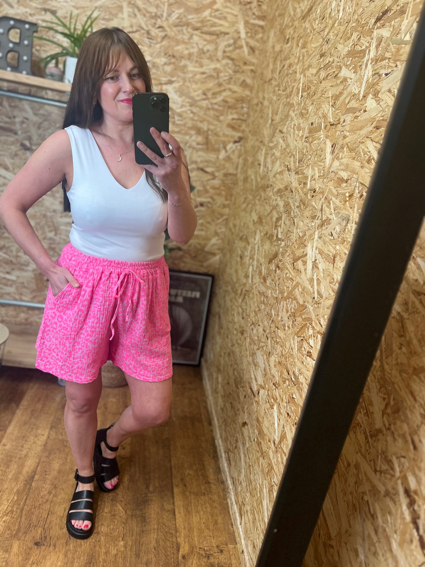 Neon Leopard Shorts