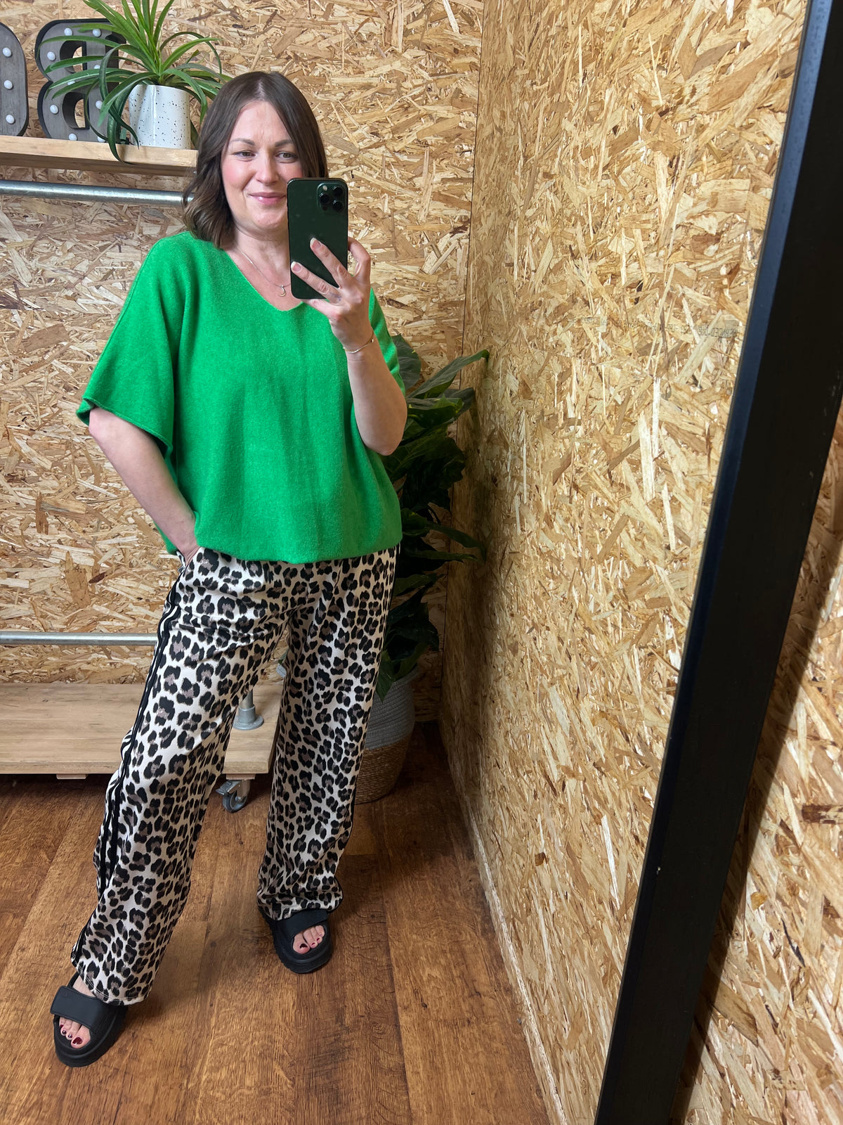 Stripe Leopard Joggers
