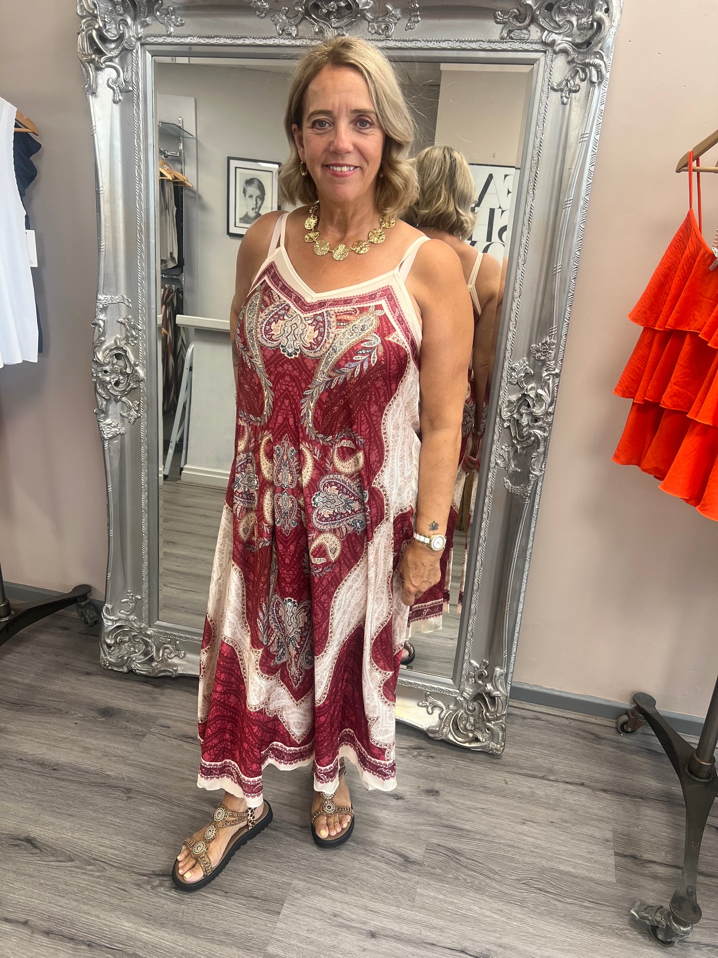 Paisley Strappy Dress