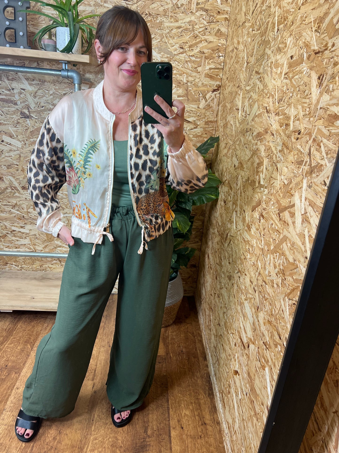 Jungle Print Bomber
