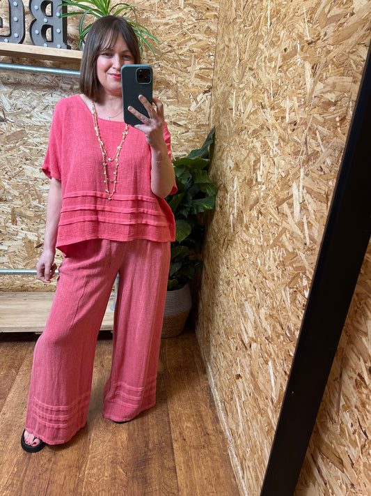 Nola Pleat Detail Trousers