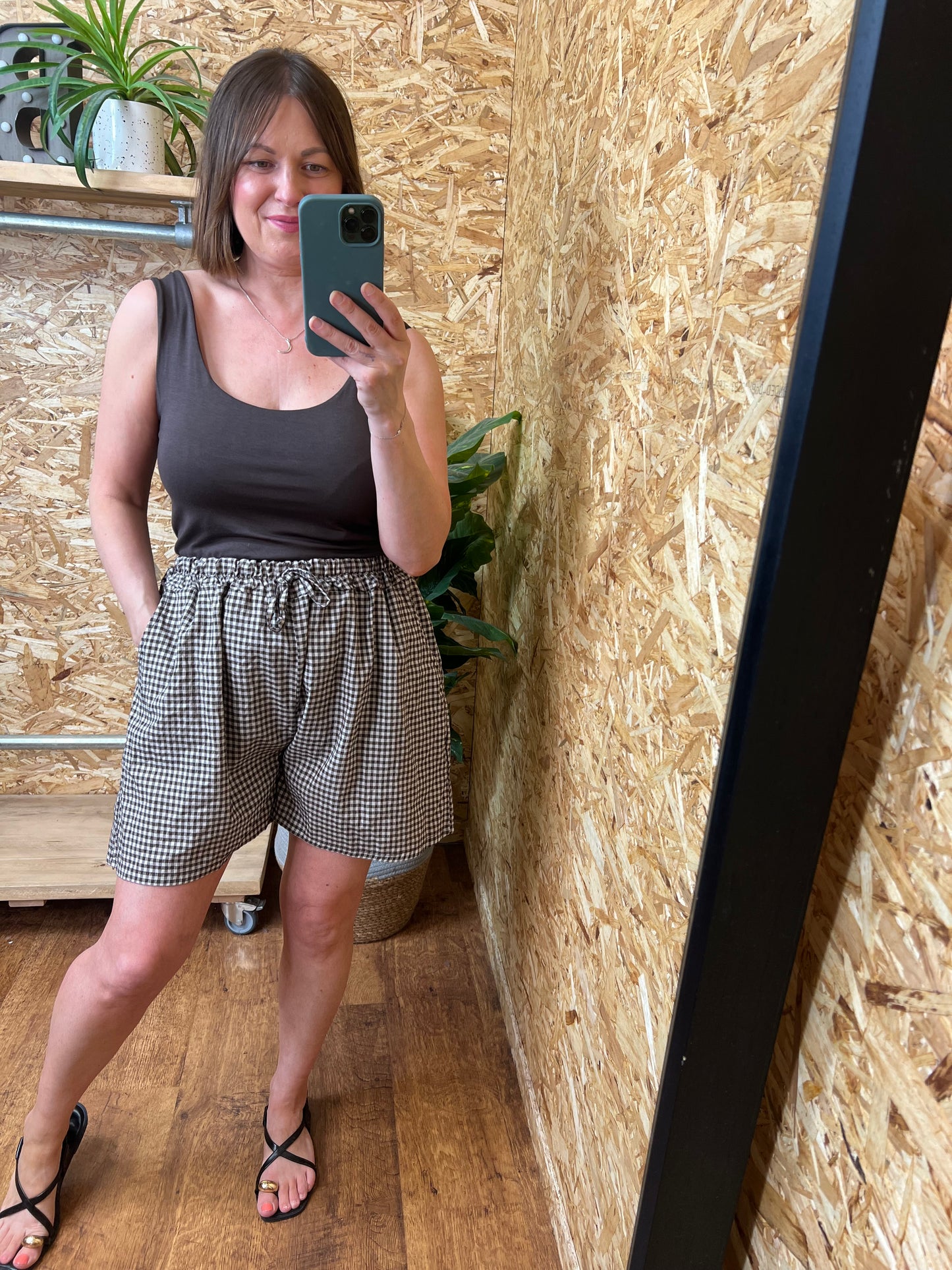 Gingham Shorts
