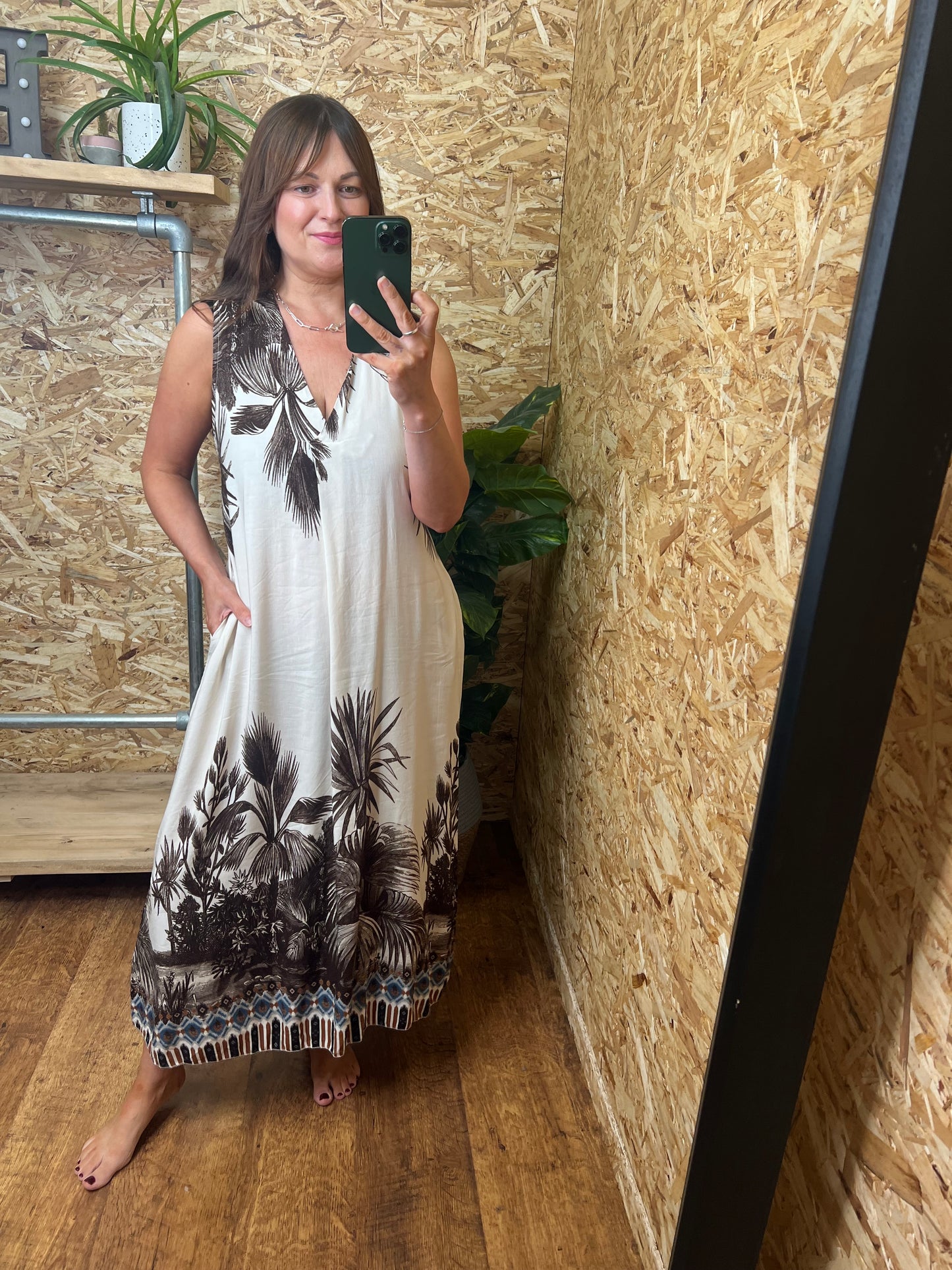 Botanical Print Dress