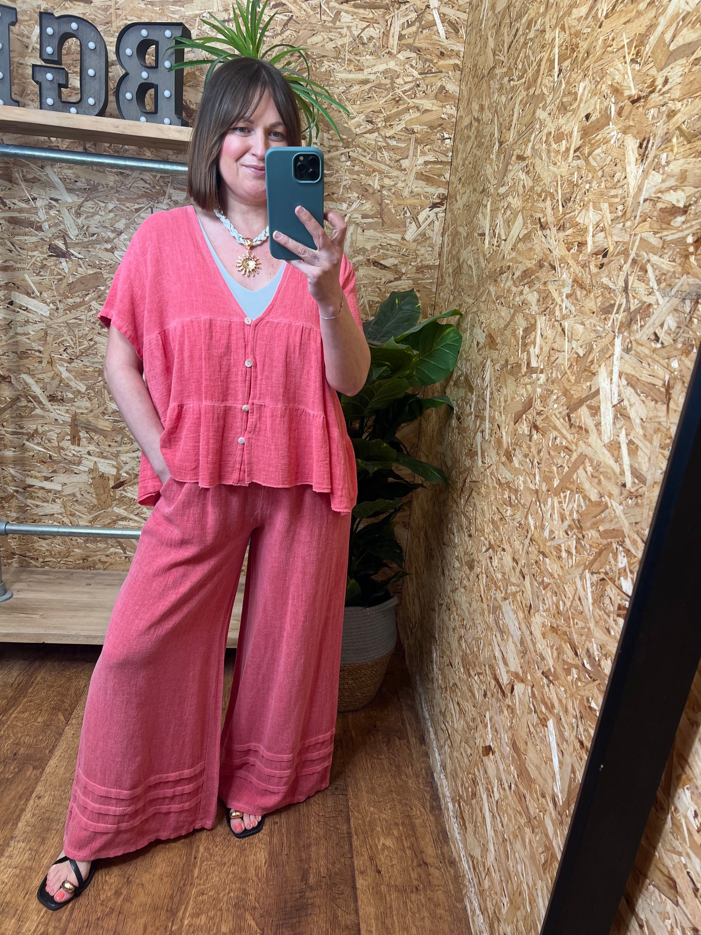 Nola Button Smock Top