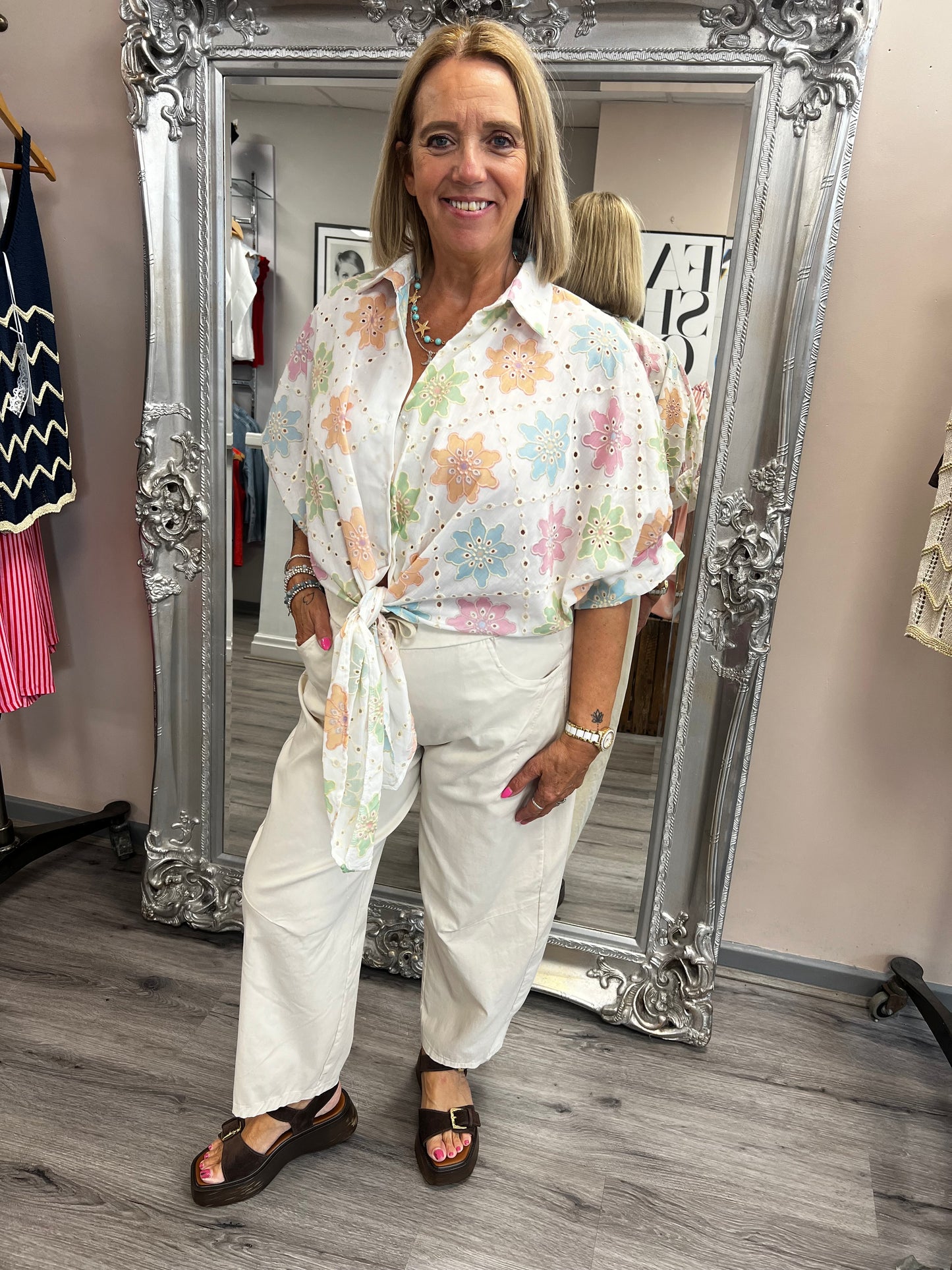 Flower Power Tie Shirt