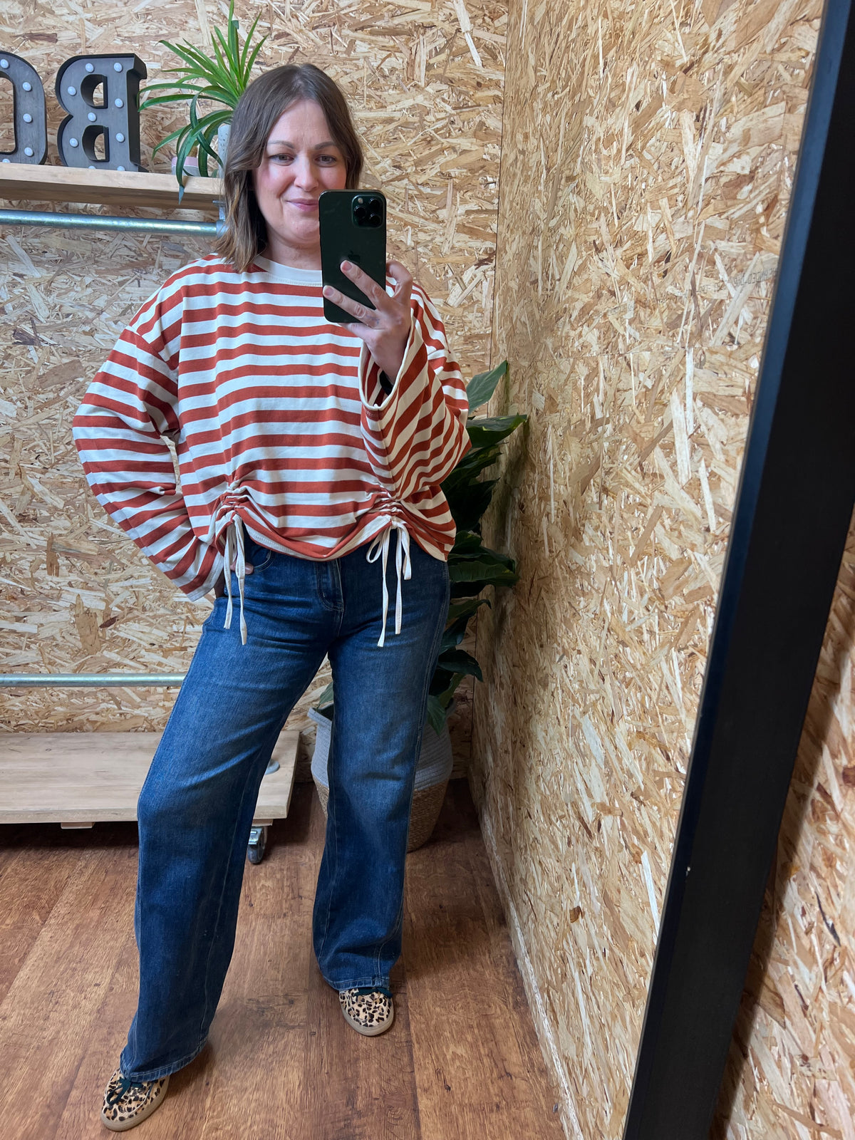 Ruched Front Sweatshirt