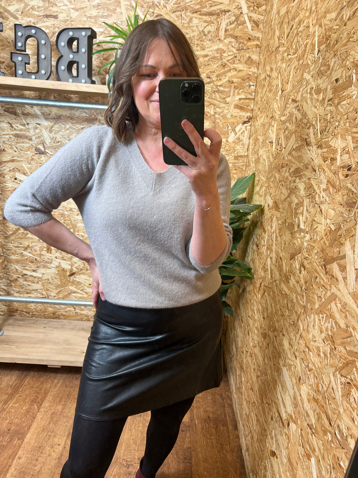 PU Mini Skirt