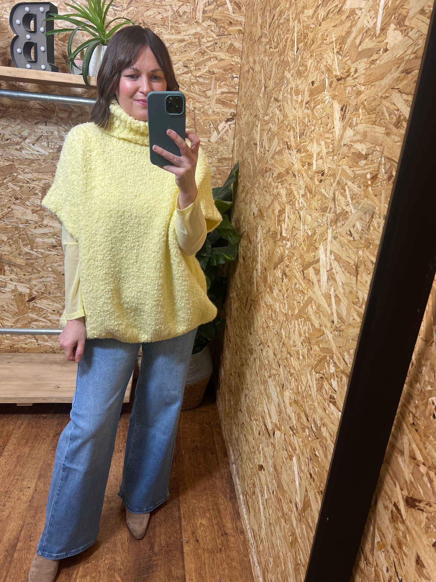Sleeveless Popcorn Knit
