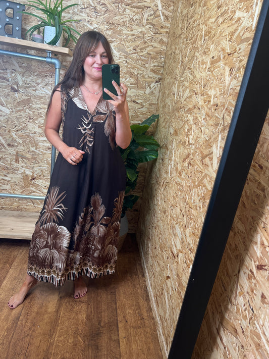 Botanical Print Dress