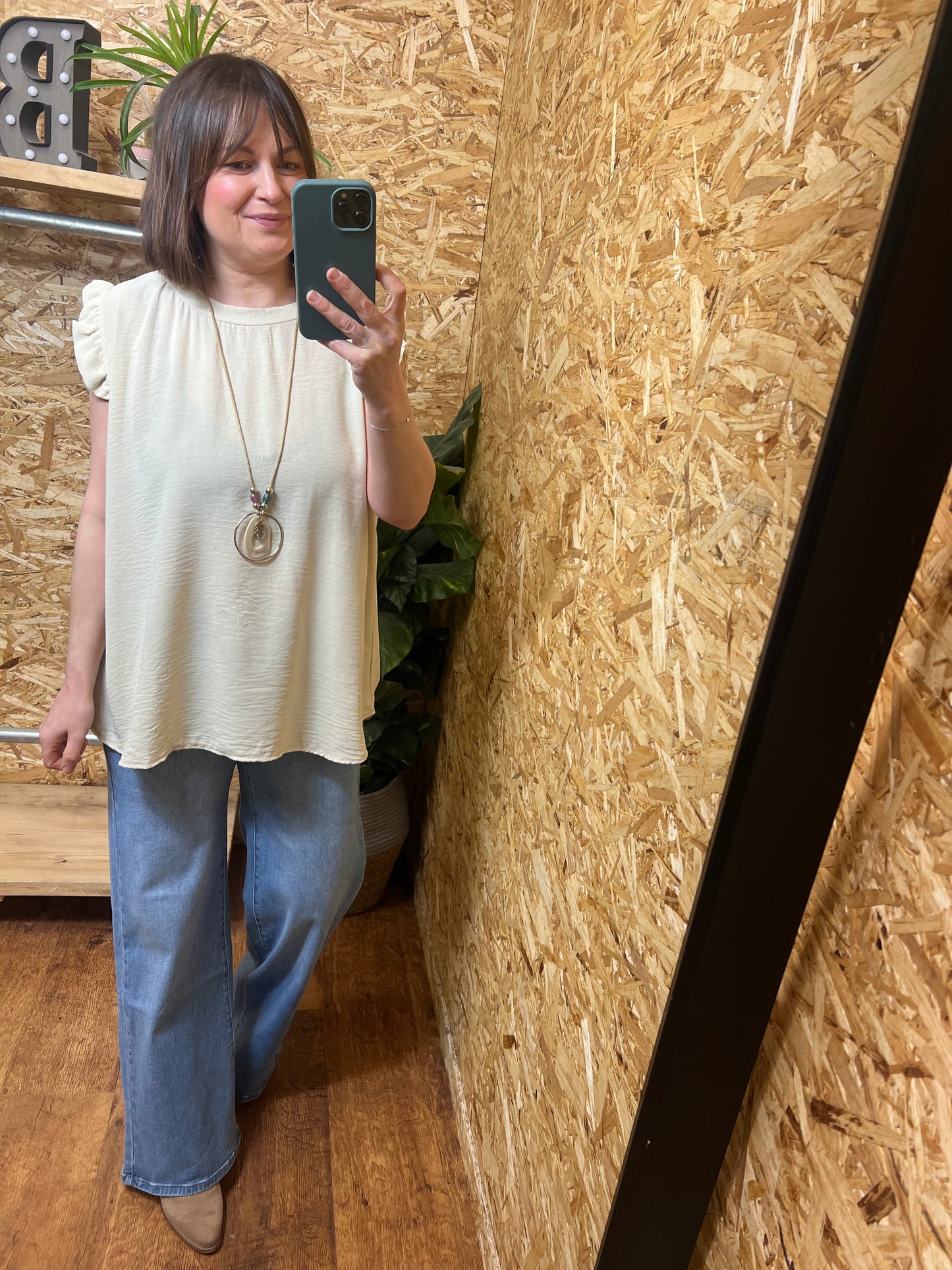 Ebony Frill Top