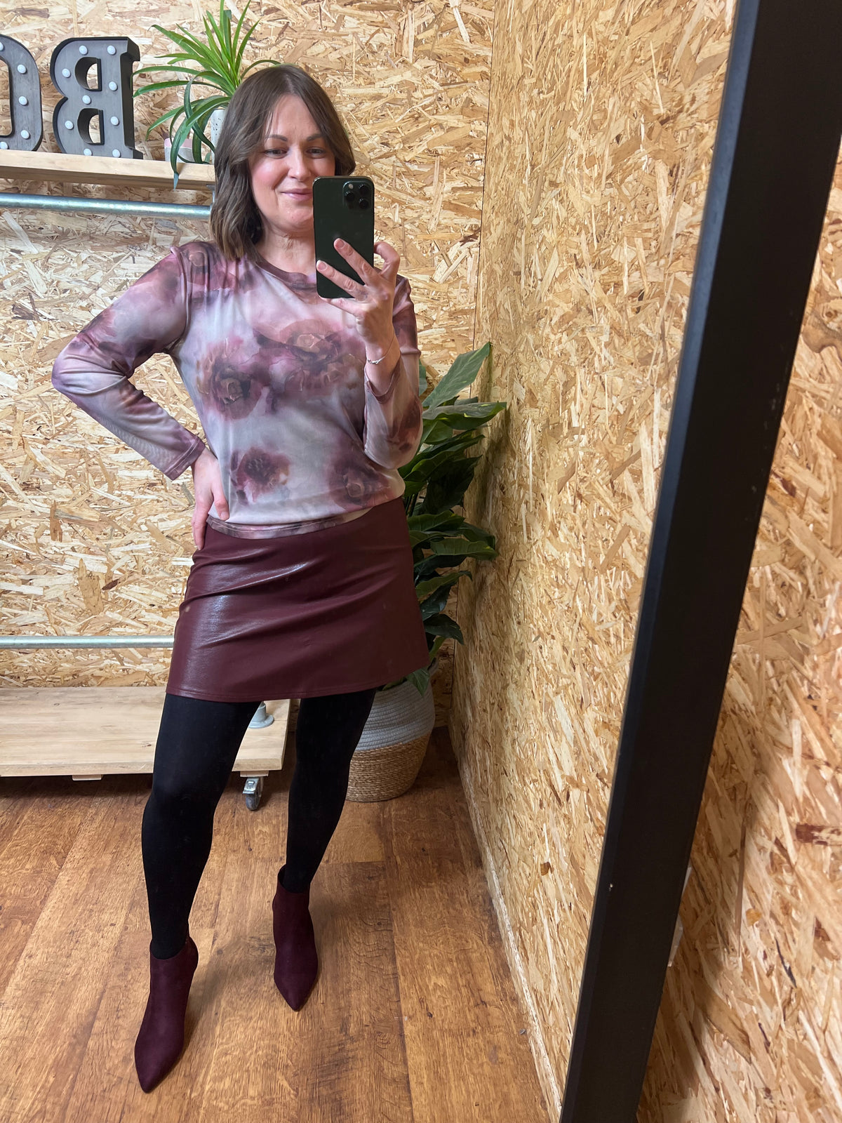 PU Mini Skirt
