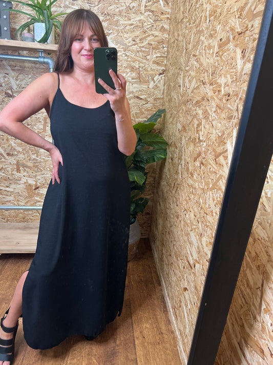 Slide Split Maxi Black