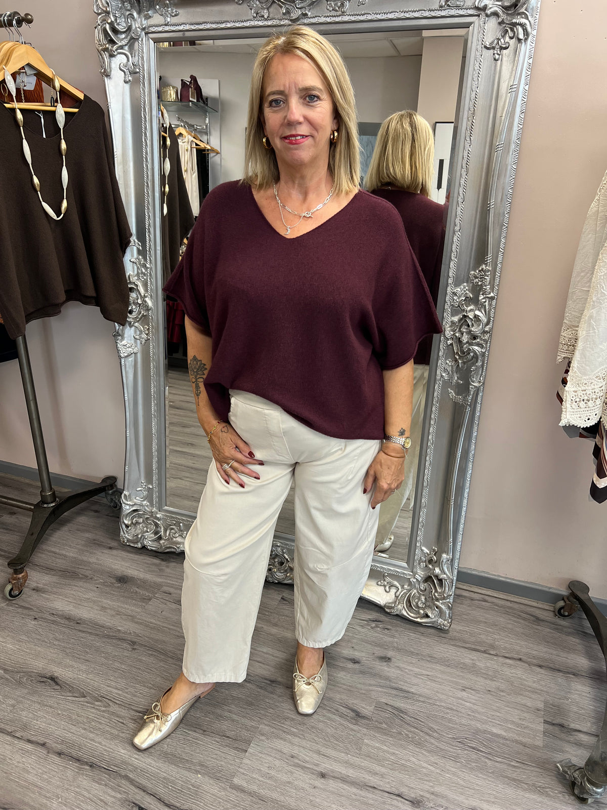 Ella V Neck Knit