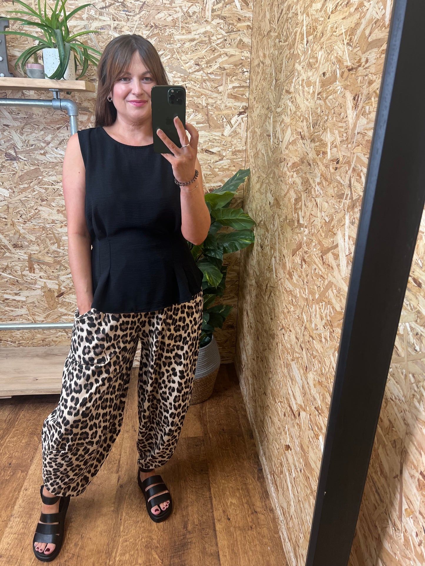 Aubrey Leopard Cocoon Trousers