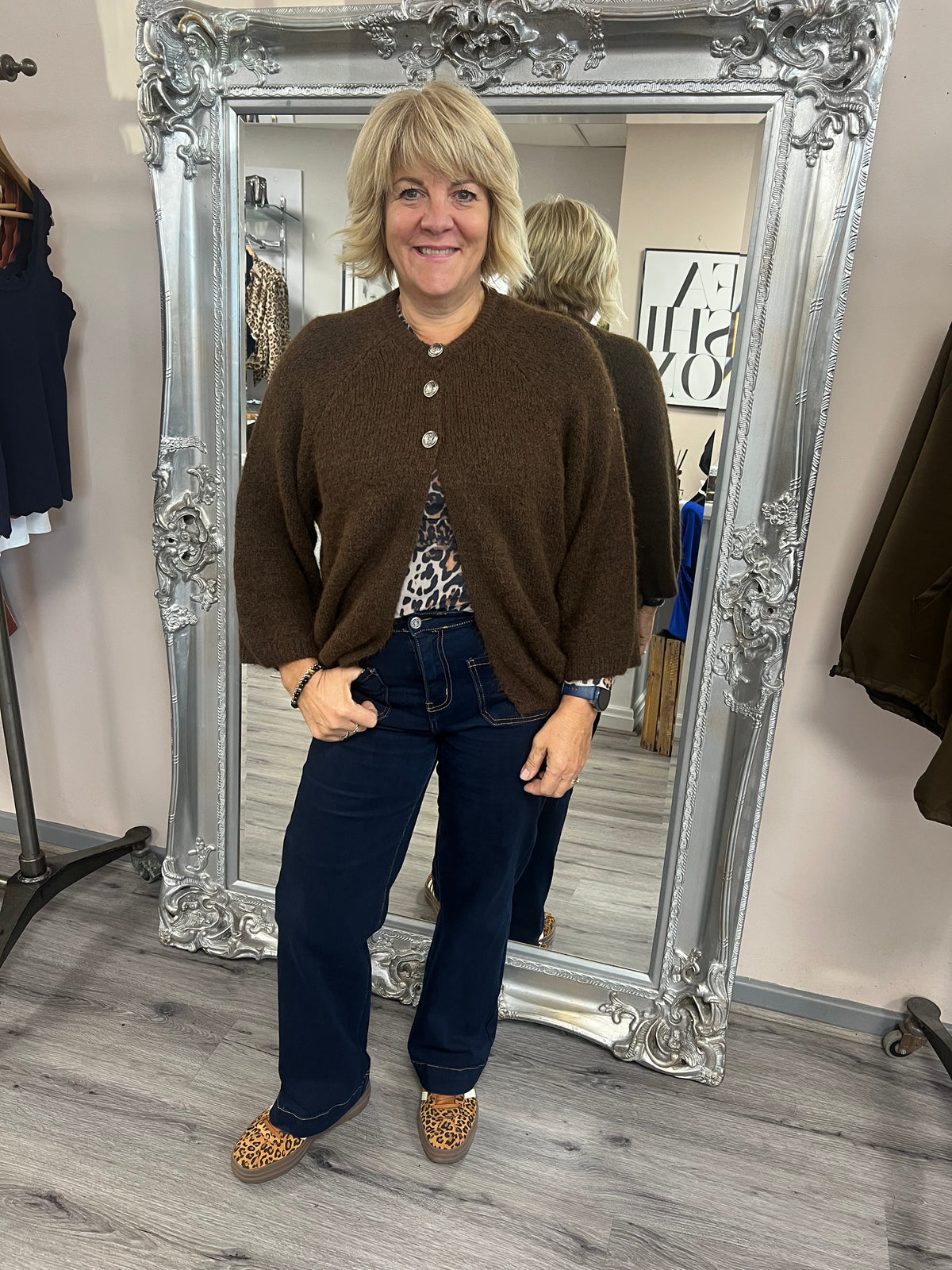 Mayfair Military Button Cardigan