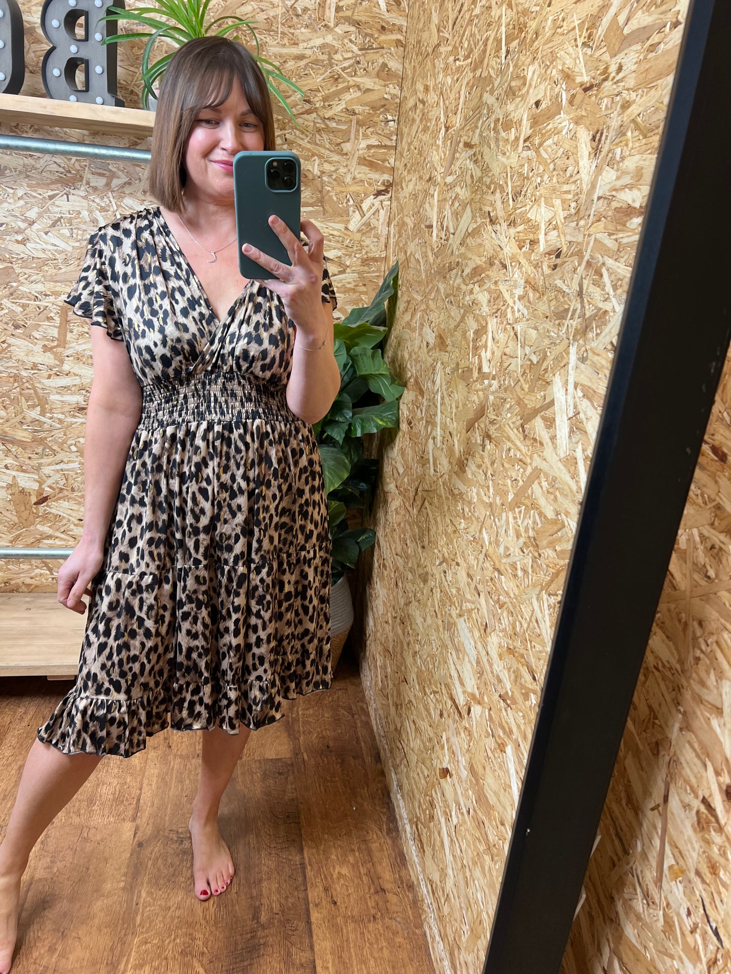 Slinky Animal Print Dress