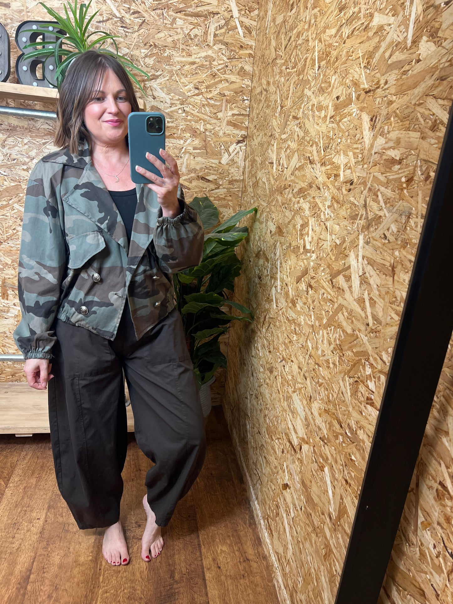 Camo Military Style Bomber