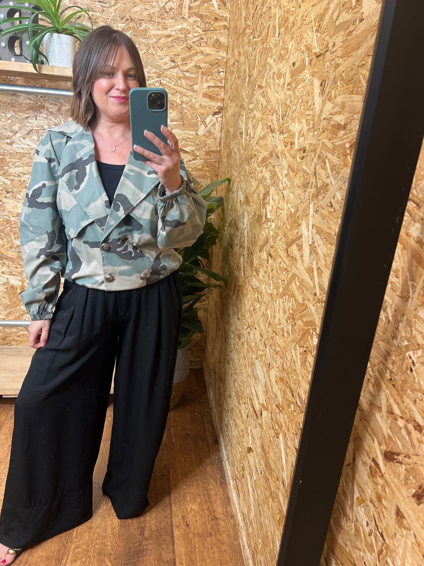 Camo Military Style Bomber