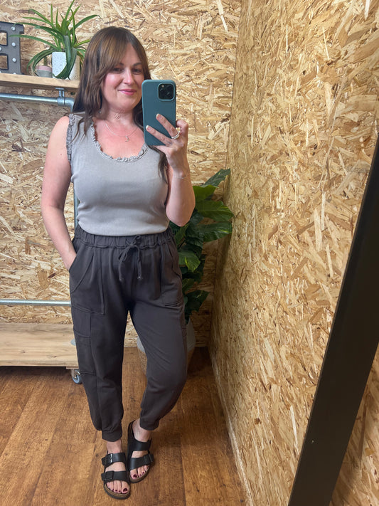 Jaxon Cargo Joggers Chocolate