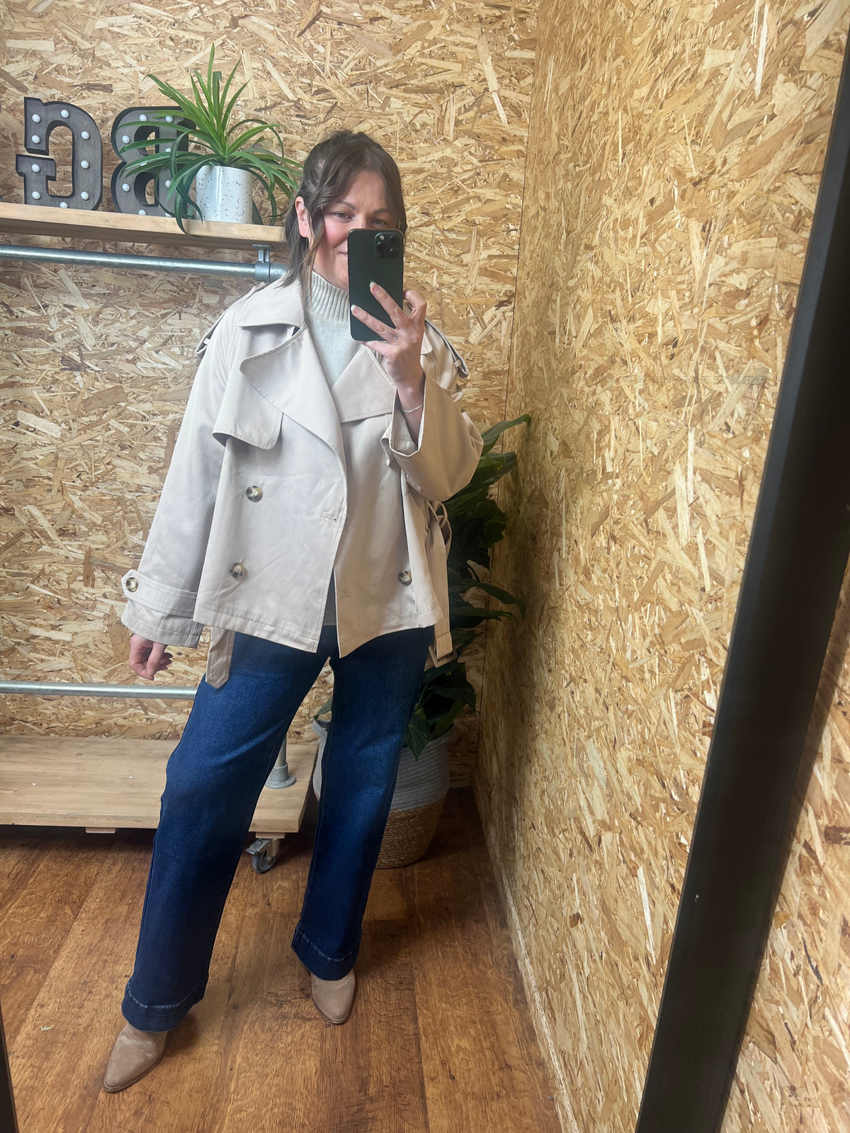 Short Belted Trench