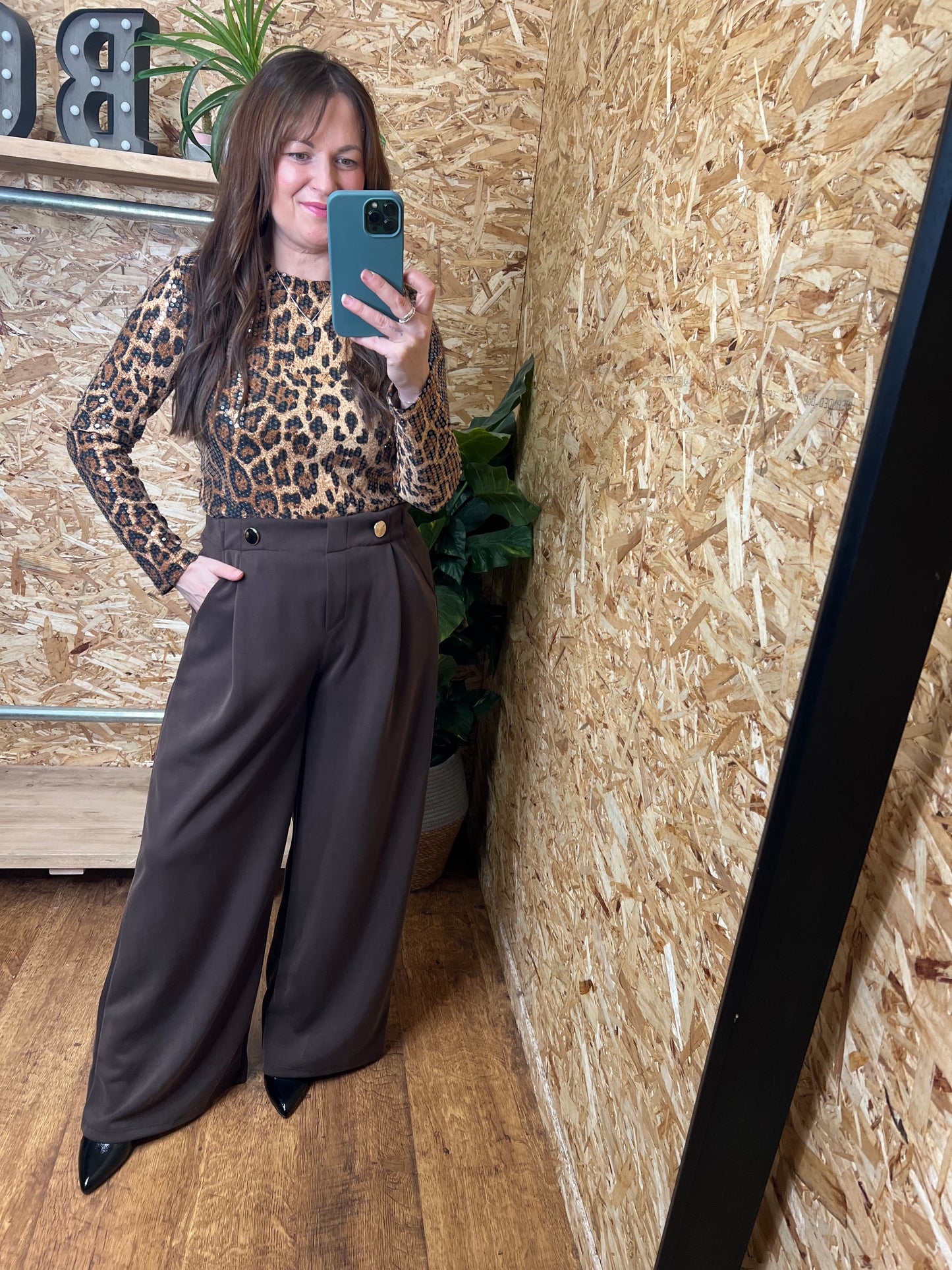 Gold Button Trousers