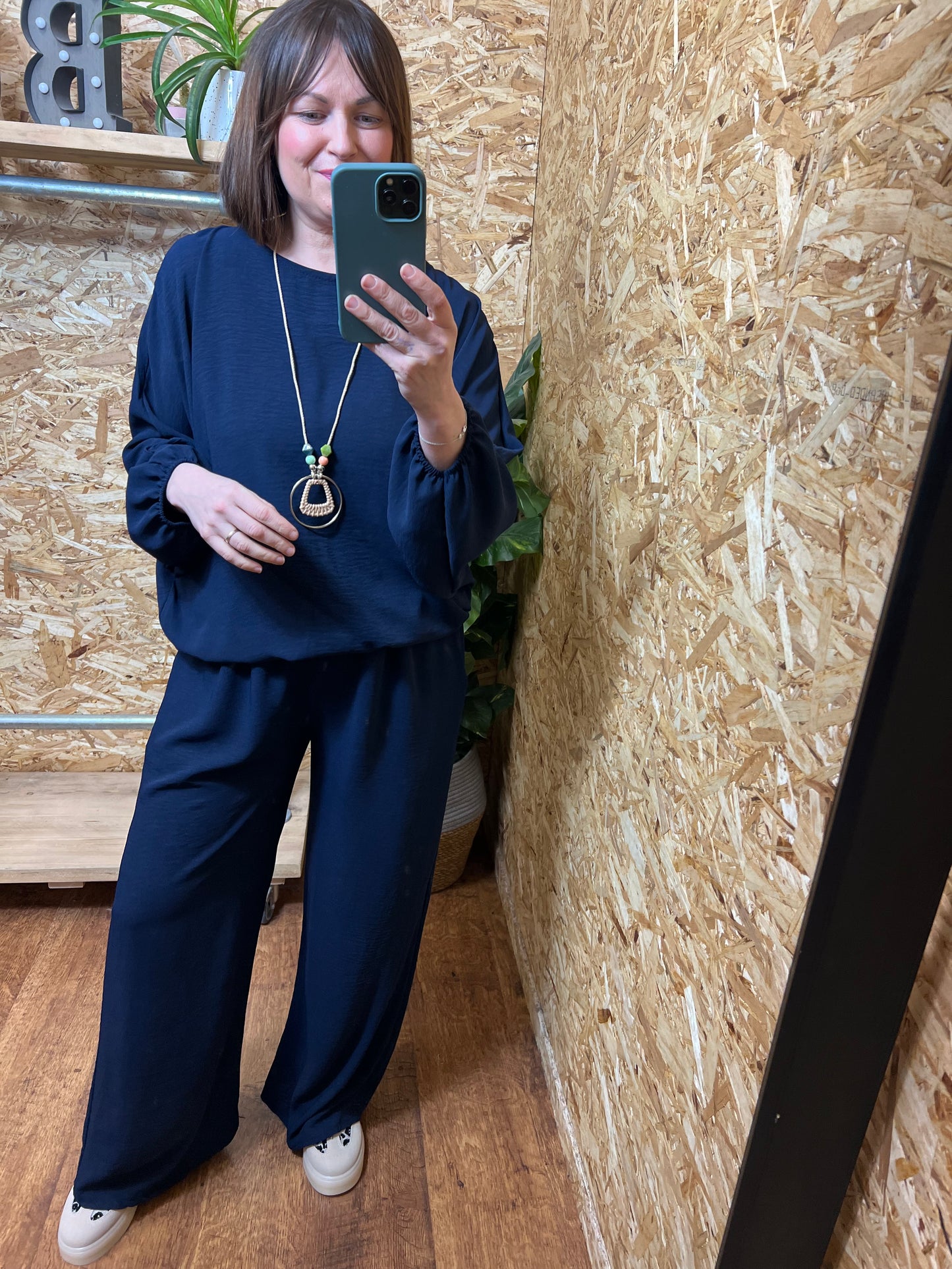 Ebony Bubble Hem Top