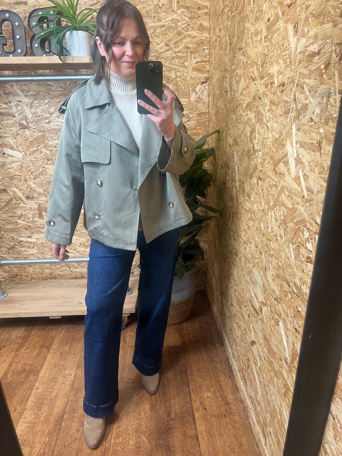 Short Belted Trench
