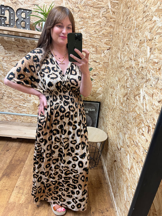 Leopard Gold Detail Maxi