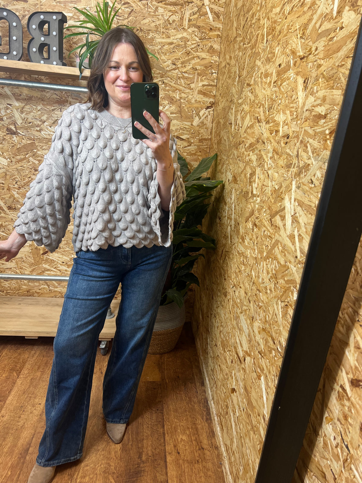 Teardrop Knit Mocha