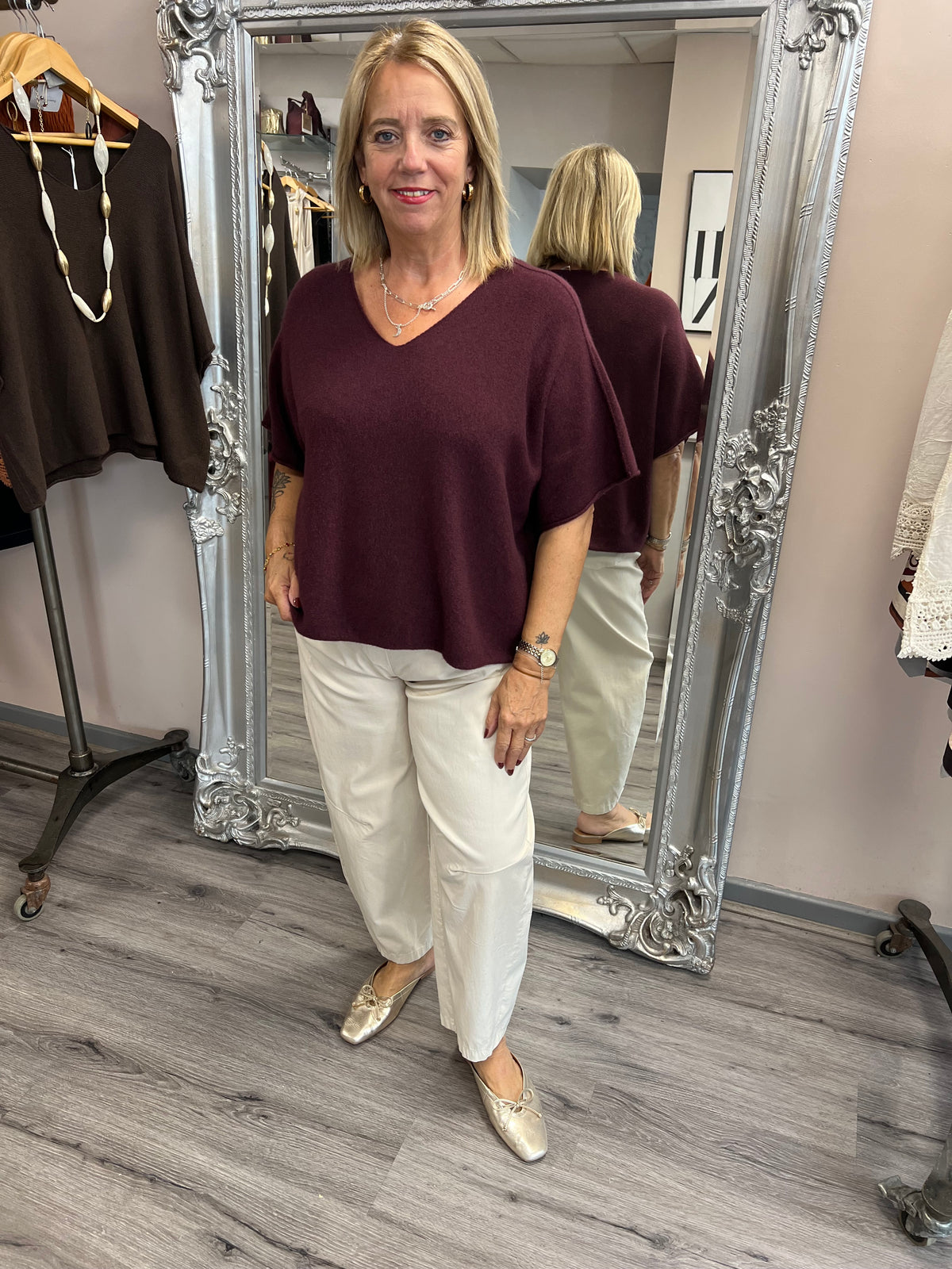 Ella V Neck Knit