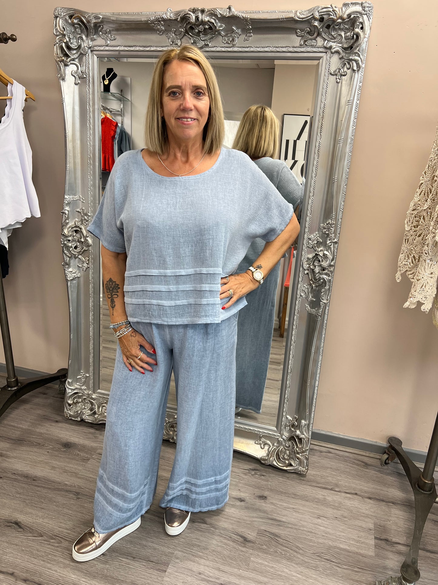 Nola Pleat Detail Trousers